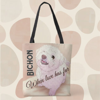 Bag L'amour a Bichon Fur Tote