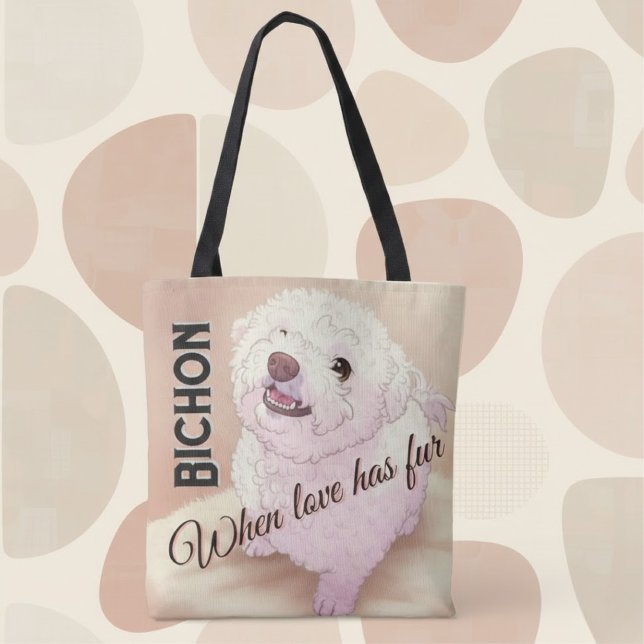 Bag L'amour a Bichon Fur Tote (Créateur téléchargé)