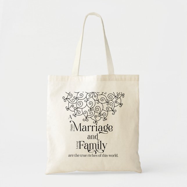 Bag Marriage and Family Tote Bag(Natural) (Devant)