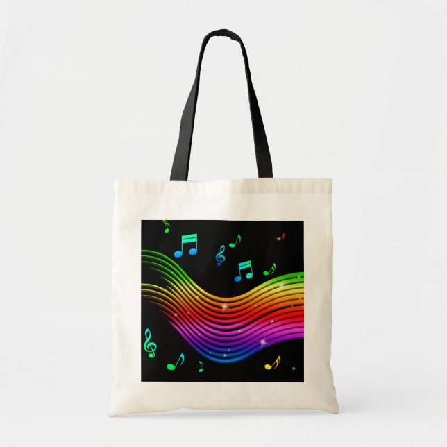 Bag Music Illustration tote bags (Devant)