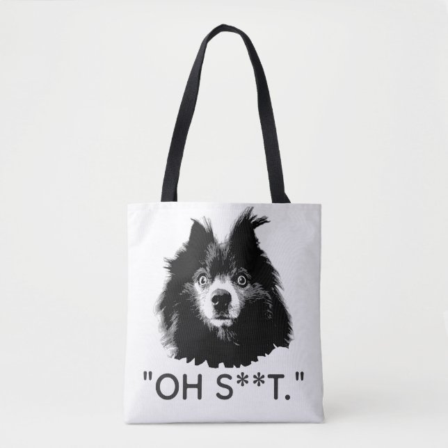 Bag "OH S**T" Funny Pom Tote (Devant)