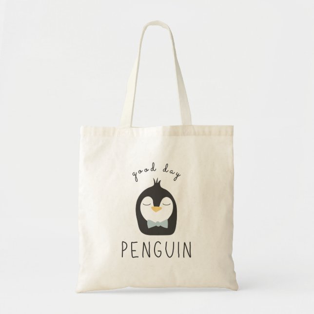 Bag Penguin Drawing Tote (Devant)