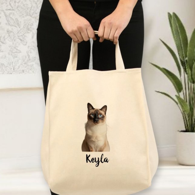 Bag Personalized dog photo tote bag, personalized  cat (Créateur téléchargé)
