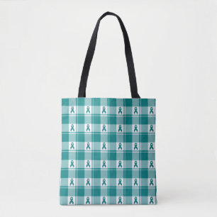 Bag Tote à carreaux pour la sensibilisation au cancer