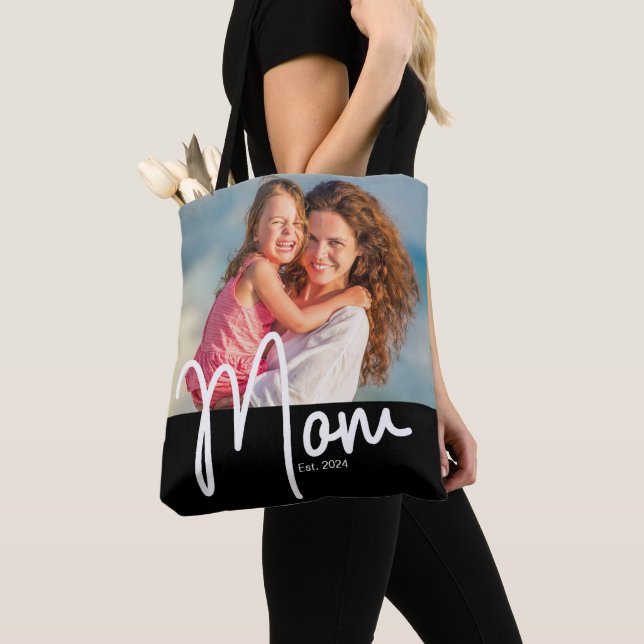Bag Tote Cadeau Photo Maman Fondée (De près)
