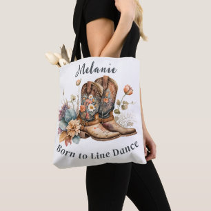 Bag Tote Country Western Boots Fleurs Mug