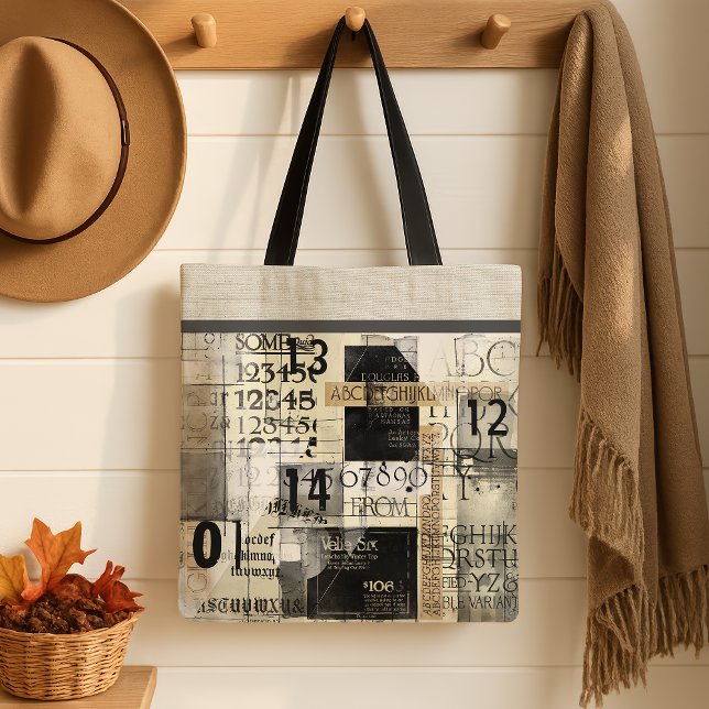 Bag Tote de design de typographie moderne (Créateur téléchargé)