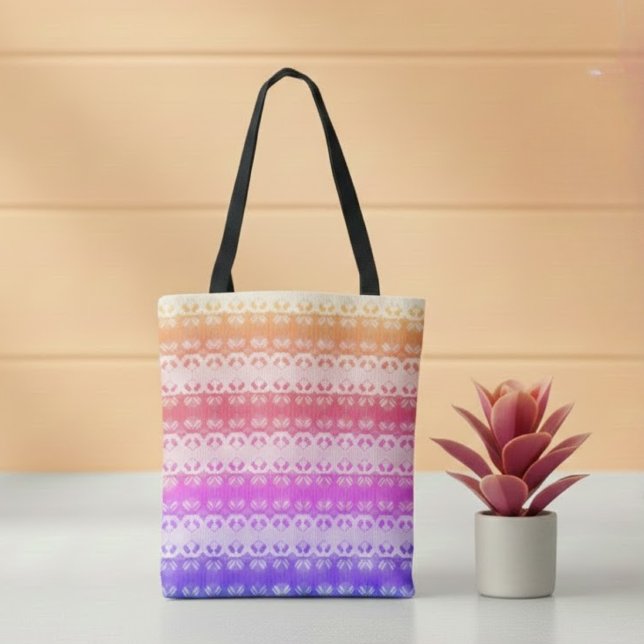 Bag Tote Été Arc-en-ciel Grille Terrestre (Créateur téléchargé)