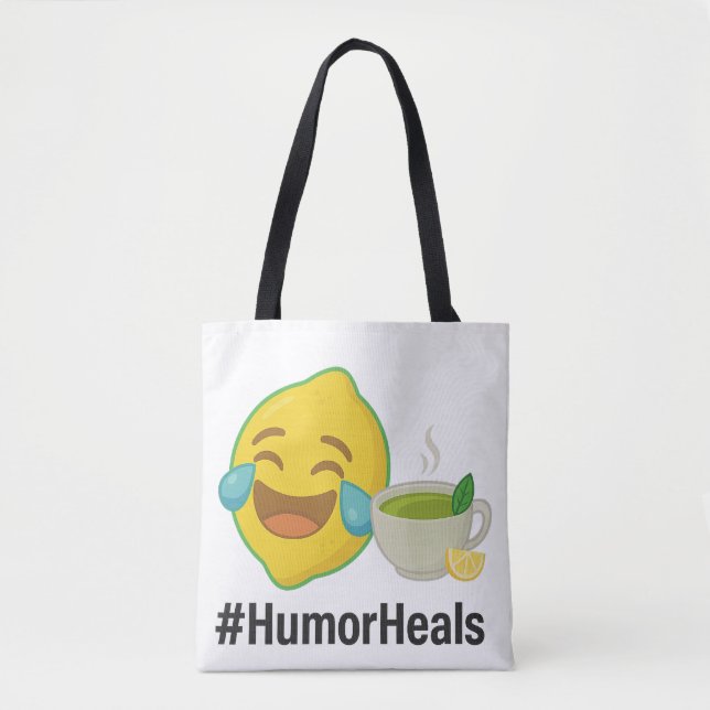 Bag Tote Humor Heals LemonHead (Devant)