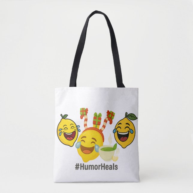 Bag Tote Humour Guérit LemonHead (Devant)