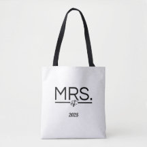Tote minimaliste pour la mariée et son entourage