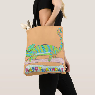 Bag Tote multi-usage - Caméléon d'anniversaire (orange