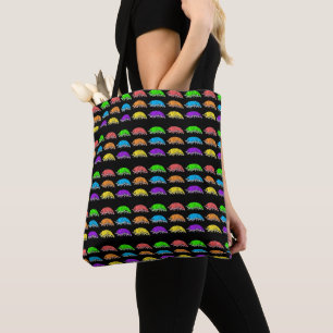 Bag Tote Partout - Cloportes Arc-en-Ciel (motif noir)