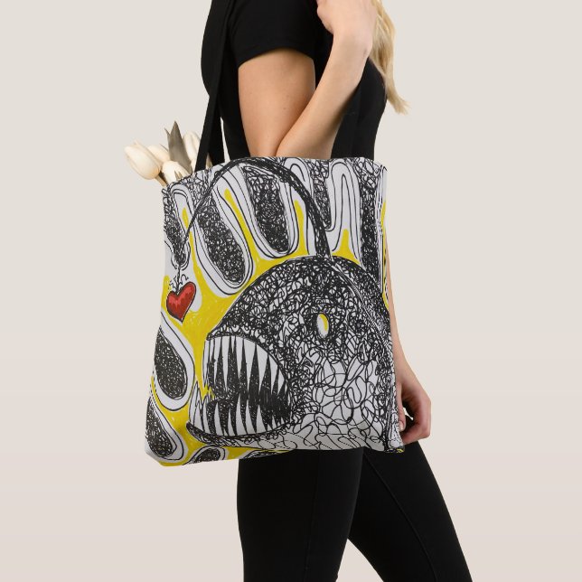 Bag Tote "Pêchant l'amour" (De près)