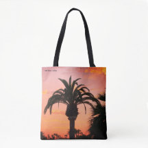 Tote Santa Barbara, CA au coucher du soleil