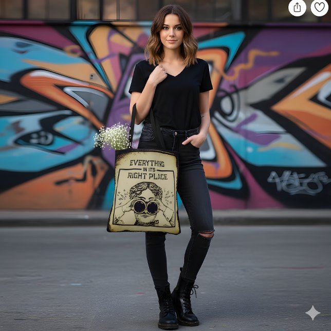 Bag Tout à sa juste place Tote (Créateur téléchargé)