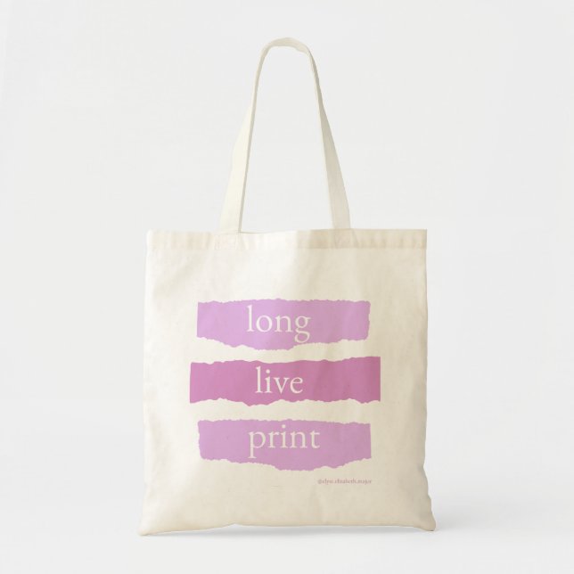 Bag Vive le tote de magazine imprimé (Devant)