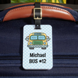 Bagage Étiquette personnalisée pour sac à dos de garçon a