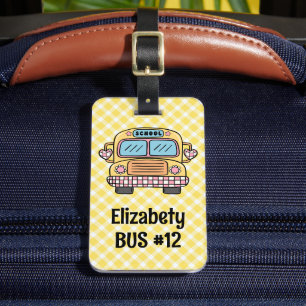 Bagage Étiquette personnalisée pour sac à dos d'enfant Bu
