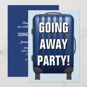 Bagages bleus  Adieu  Invitation de la fête forain