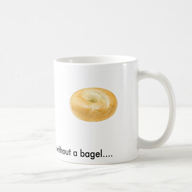 Bagel sur une tasse de café (Droite)