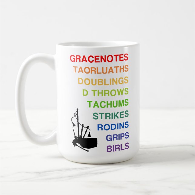 Bagpiping Embellishments 15 oz. tasse pour cornemu (Gauche)