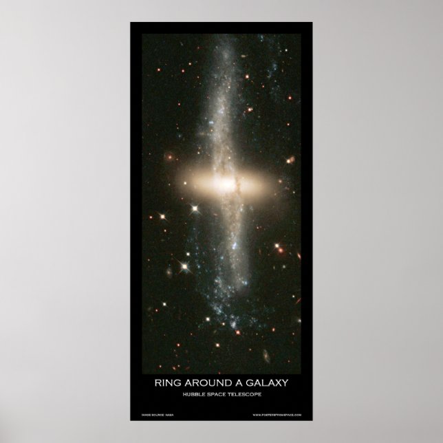 Bague Autour D'Une Galaxie - Affiches De L'Espace (Devant)