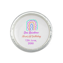 Boho Rainbow un anniversaire enfants brillant rétr