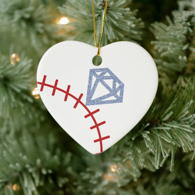 Bague de baseball Proposition Ornement - Voulez-vo (Arbre)