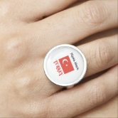 Bague drapeau online turc