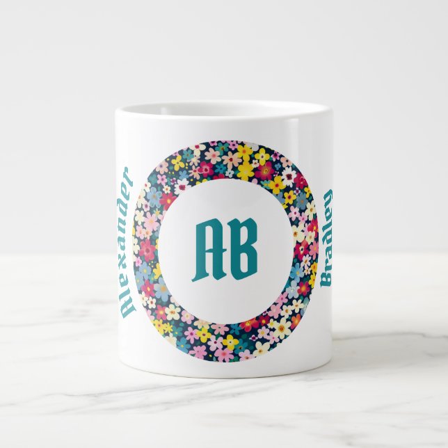 Bague florale Imaginaire Jumbo Mug (Devant)