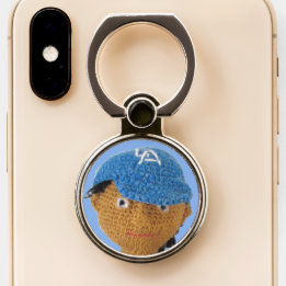 Bague Pour Téléphone Bague de téléphone - Face de poupée de baseball