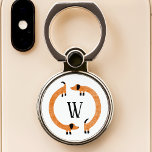 Bague Pour Téléphone Funny Dachshund Saucisse Chien Monogramme<br><div class="desc">Dachshund mignon et drôle,  chiens de saucisse ou chiens plus vierges en mouvement perpétuel. Customiser en modifiant ou en supprimant l'initiale.</div>