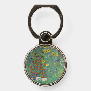 Bague Pour Téléphone Gustav Klimt - Jardin de campagne avec tournesols