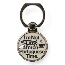 Porte-clés téléphone drôle à l'heure portugaise –