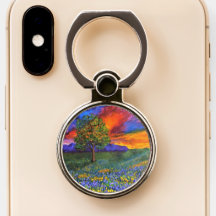 Porte-téléphone portable/Fleur sauvage de poignée