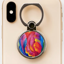 Porte-téléphone portable/Grip Rainbow Tulip