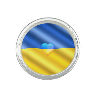 Bague Ukraine - Paix - drapeau ukrainien - Liberté