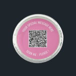 Bague Votre code QR Message spécial Modèle d'anneau cade<br><div class="desc">Choisissez des couleurs et des polices - Concevez vos anneaux personnalisées avec votre code QR Scan Info et texte personnalisé Modern Ring / Gift - Ajouter votre code QR - Image ou logo - Photo / et texte - Nom ou autre information / message - Redimensionner et déplacer ou supprimer...</div>