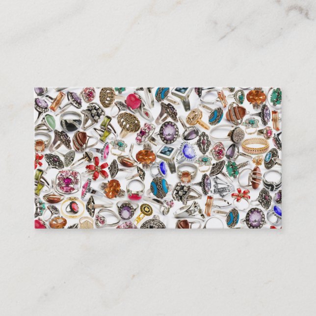 bagues cartes de visite de bijoux (Devant)