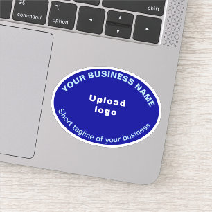 Baguette commerciale sur Bleu Ovale Sticker en vin