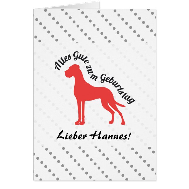 Baguette de Doggenkarte (Devant)