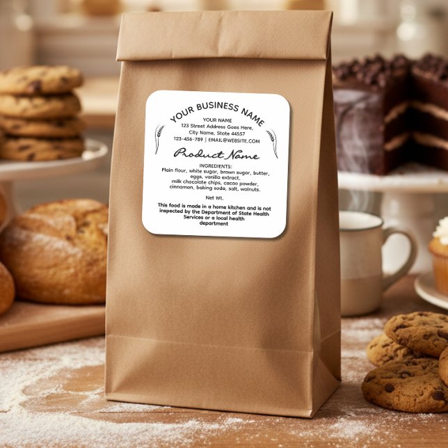 Baguette du étiquette alimentaire Cottage Law (Créateur téléchargé)