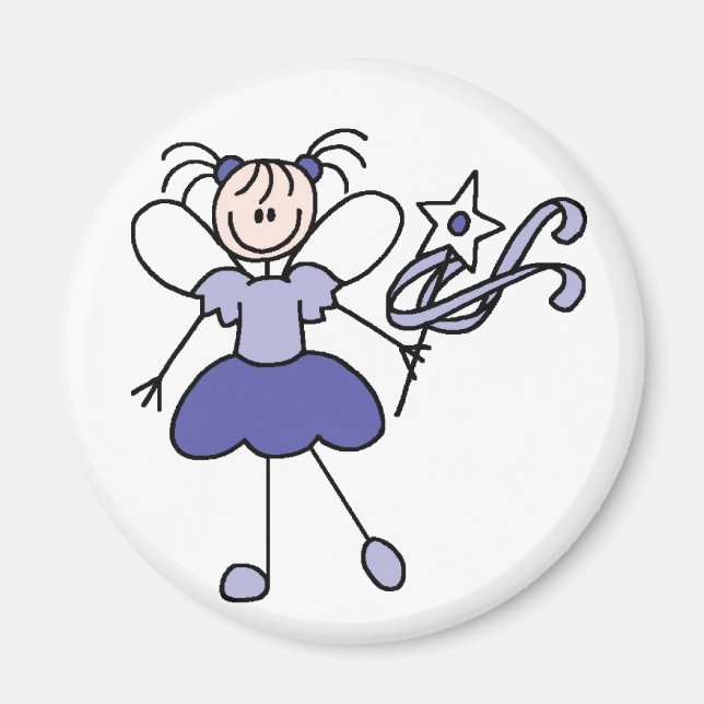Baguette Figure Angel Purple Magnet (Devant)
