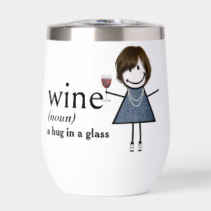 Baguette Figure Girl Avec Vin Rouge