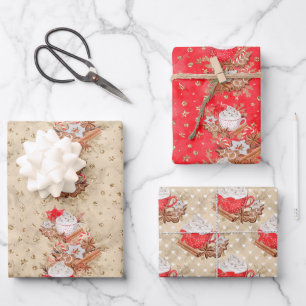 Baguettes de cannelle et papier d'emballage en lat