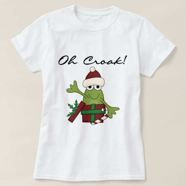 Bah Humbug Frog T-shirts et cadeaux de Noël (Design devant)