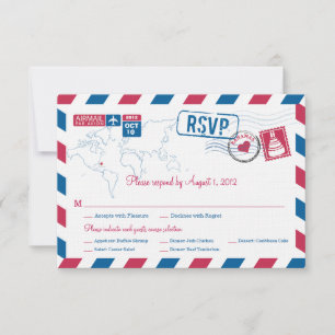Bahamas Air Mail Wedding RSVP