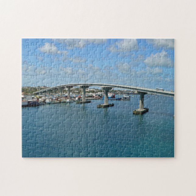 Bahamas Paradise Island Pont vue puzzle (Horizontal)