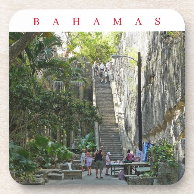 Bahamas Queen's Staircase vue dessous de verre (Devant)